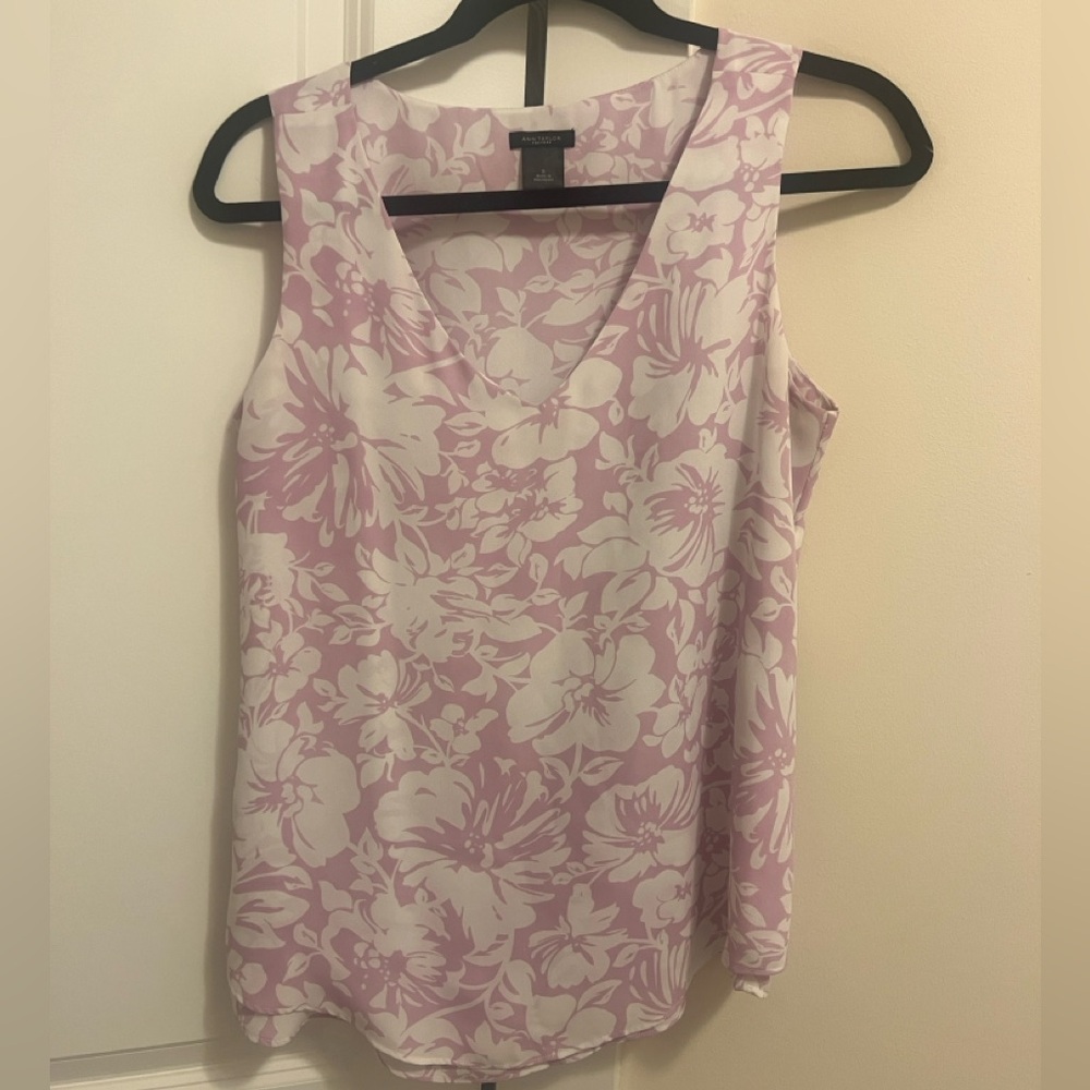 Ann Taylor Purple Tank Blouse